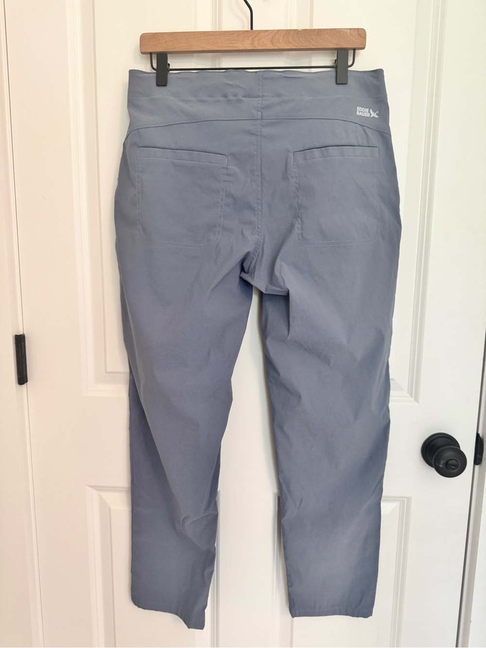 Eddie Bauer Horizon Stretch Pants Womens 10 Straight Ankle 2 Pair Black Blue - Picture 4 of 13